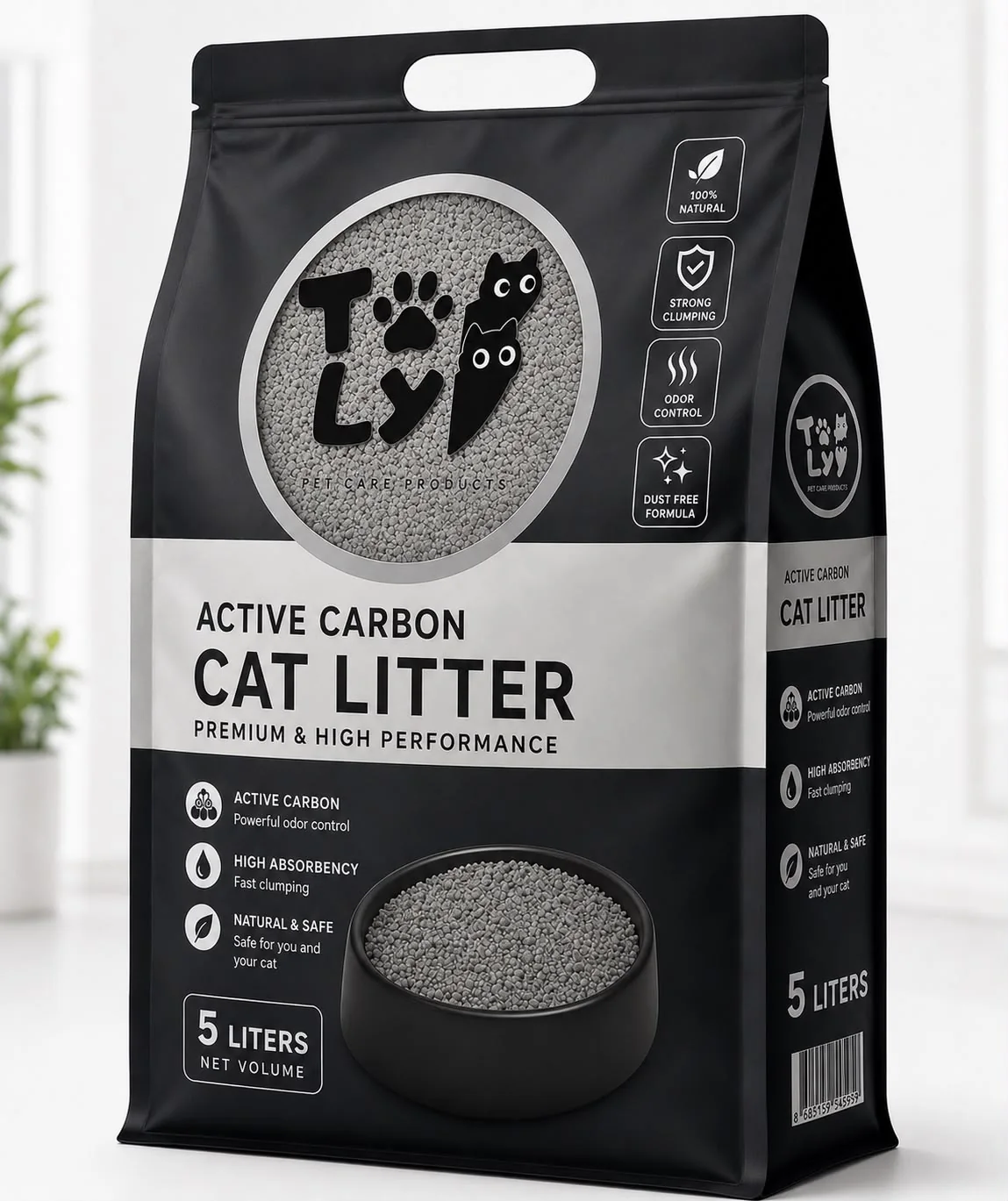 TOLY Active Carbon Kedi Kumu 5 L